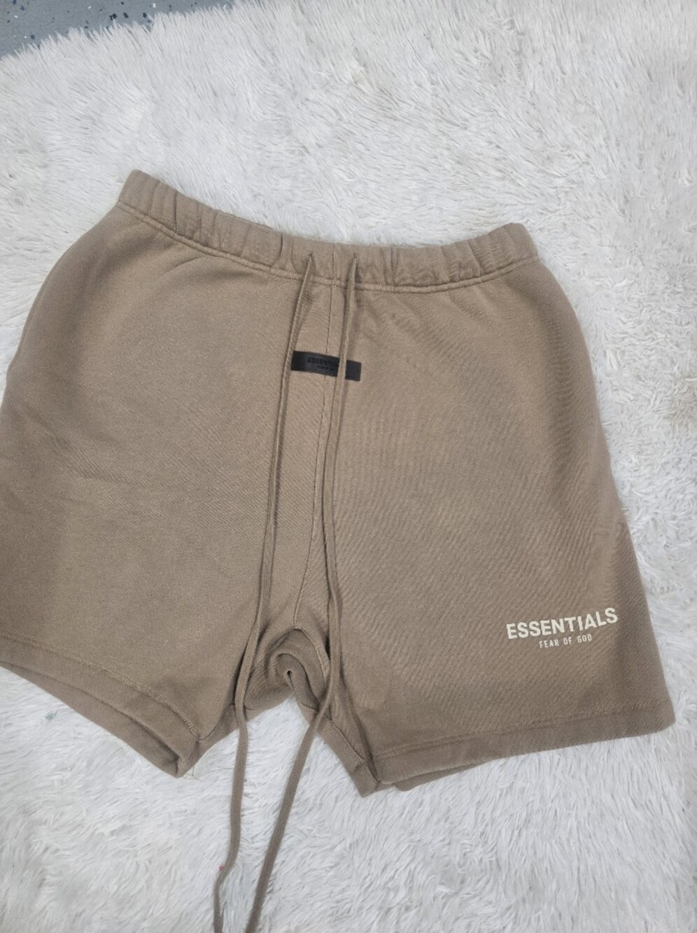 ESSENTIALS Men’s Brown/Tan Hybrid Sweat Shorts